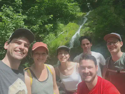 June, 2021. Left to right: Randolph Helfrich, Janna Lendner, Isabel Raposo, Michael Hahn, Frank van Schalkwijk, Markus Kopf