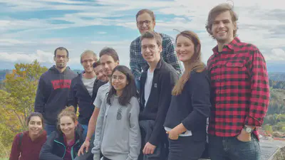 October, 2022. Left to right: Isabel Raposo, Martin Cotrina, Kirsti Brandes, Jan Martini, Michael Hahn, Frank van Schalkwijk, Gabriela Iwama, Markus Kopf, Jonas Terlau, Janna Lendner, Randolph Helfrich