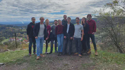 October, 2022. Left to right: Martin Cotrina, Jan Martini, Kirsti Brandes, Michael Hahn, Isabel Raposo, Markus Kopf, Jonas Terlau, Frank van Schalkwijk, Janna Lendner, Randolph Helfrich