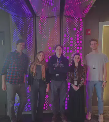 Left to right: Randolph Helfrich, Laura Heidiri, Griffin Light, Olivia Christiano, Michael Moroz